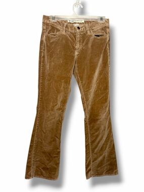 Vintage Gap Low Rise Bootcut Corduroy Pants Brown Y2K Stretch Size 6R
